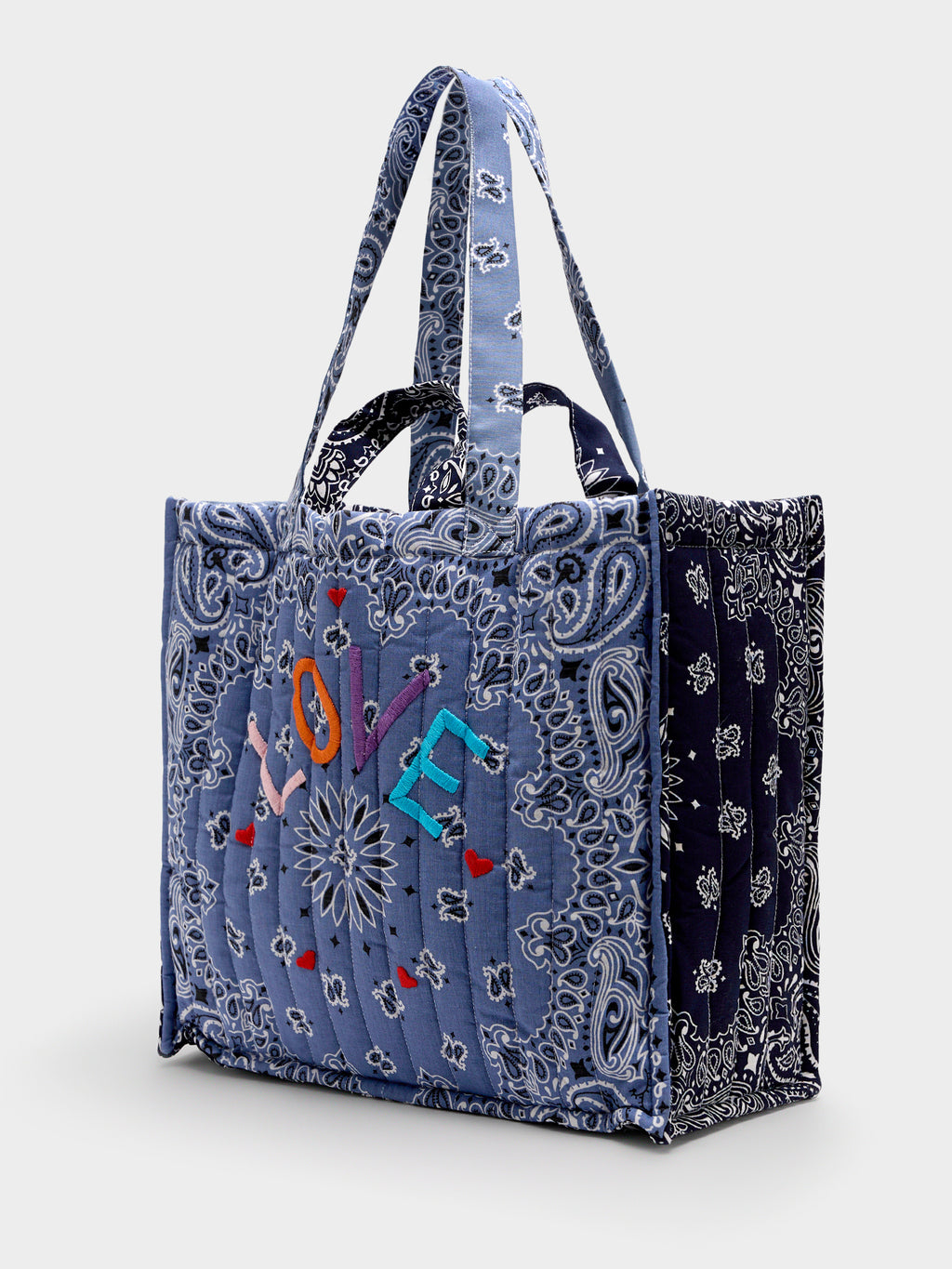 Call It By Your Name Quilted Maxi Cabas Tote - Saint Bernard