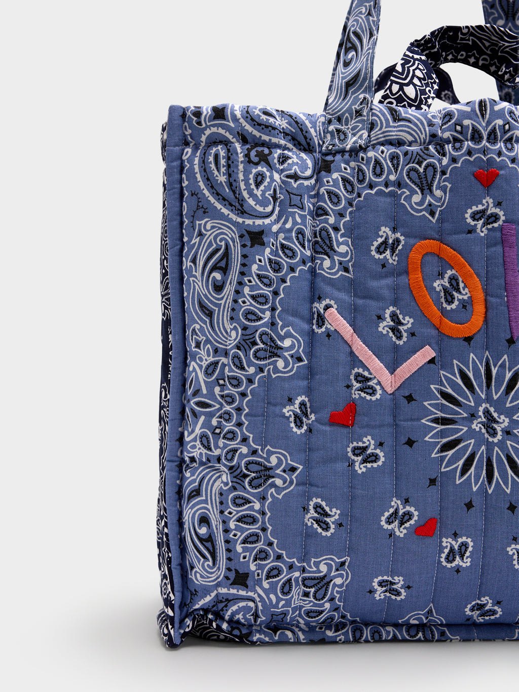 Call It By Your Name Quilted Maxi Cabas Tote - Saint Bernard