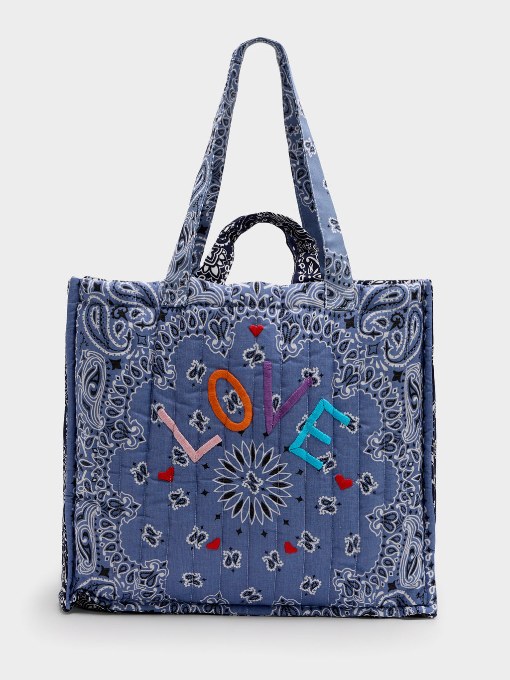 Call It By Your Name Quilted Maxi Cabas Tote - Saint Bernard