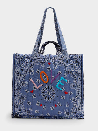 Call It By Your Name Quilted Maxi Cabas Tote – Saint Bernard
