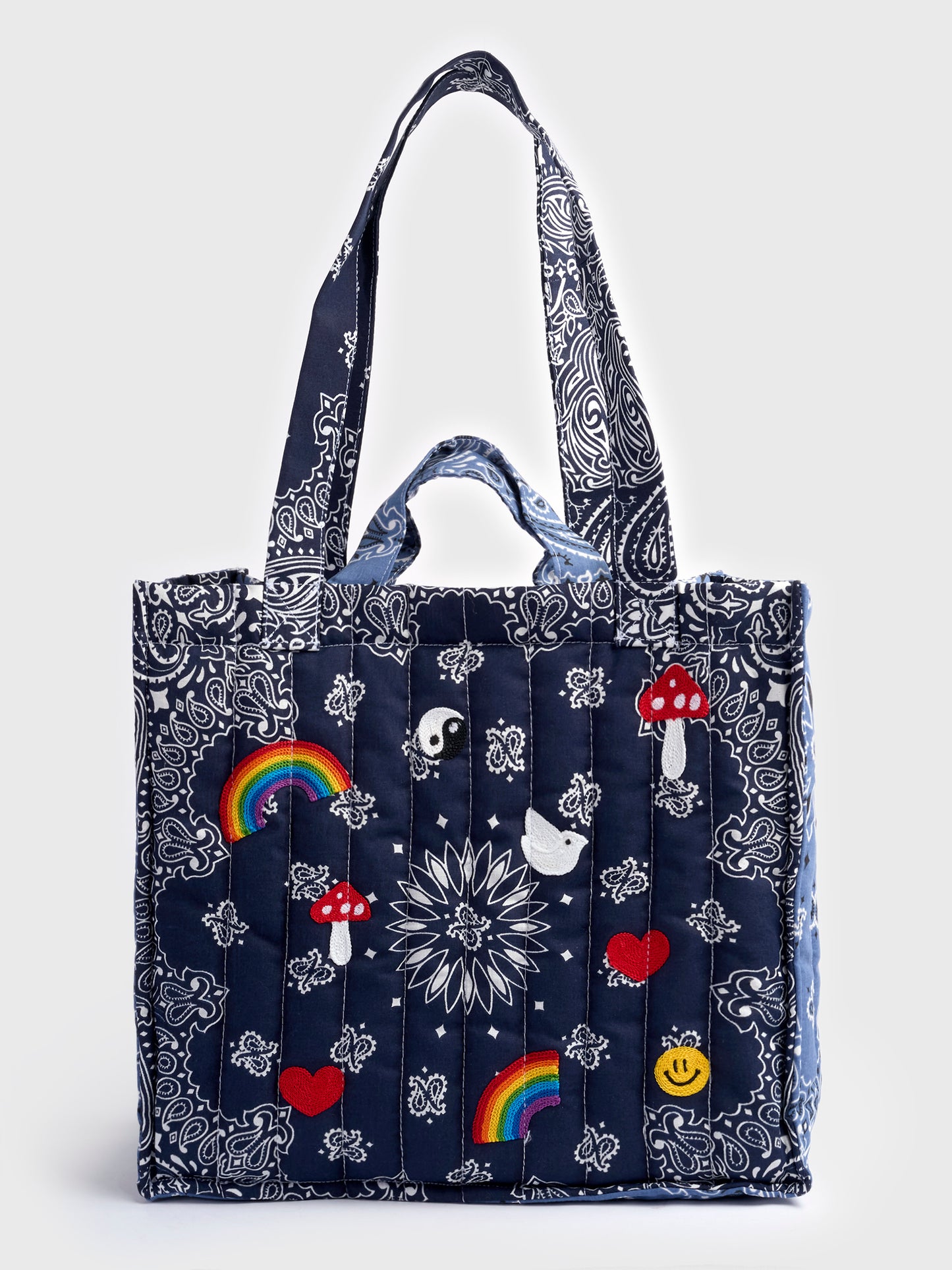 Call It By Your Name Quilted Maxi Cabas Tote