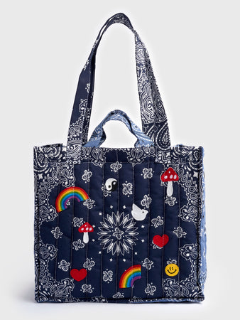 Call It By Your Name Quilted Maxi Cabas Tote | $338.00 | Saint Bernard