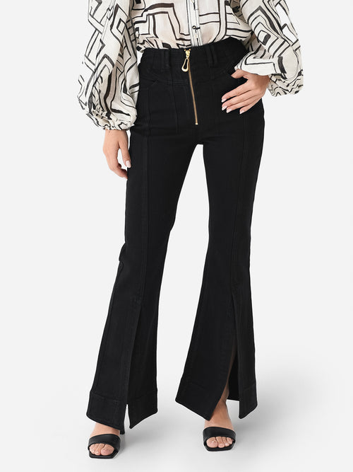 AJE Women's Lola Denim Wide Leg Jean