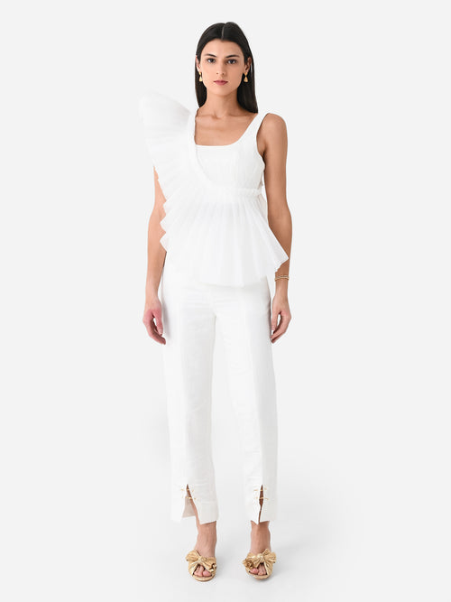 AJE Women's Zita Split Front Tapered Pant