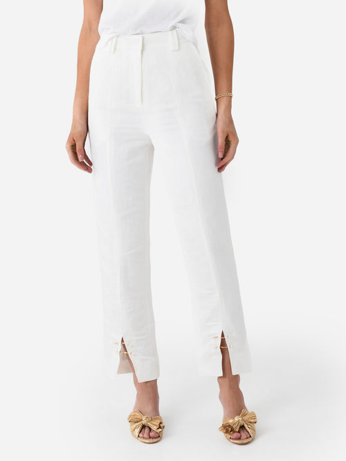 AJE Women's Zita Split Front Tapered Pant