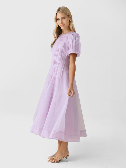 AJE Women's Nova Pleated Midi Dress