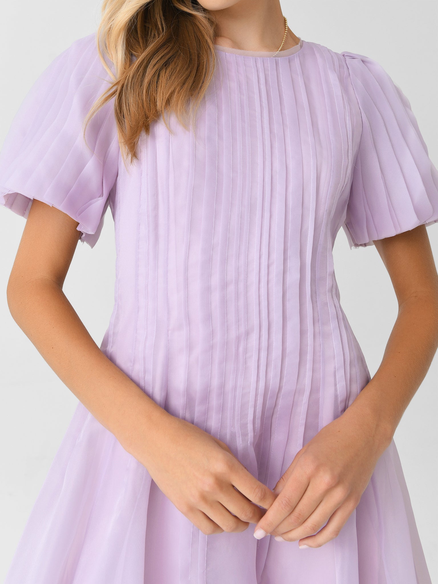 AJE Women's Nova Pleated Midi Dress Saint Bernard AJE Women's Nova Pleated Midi Dress Saint Bernard