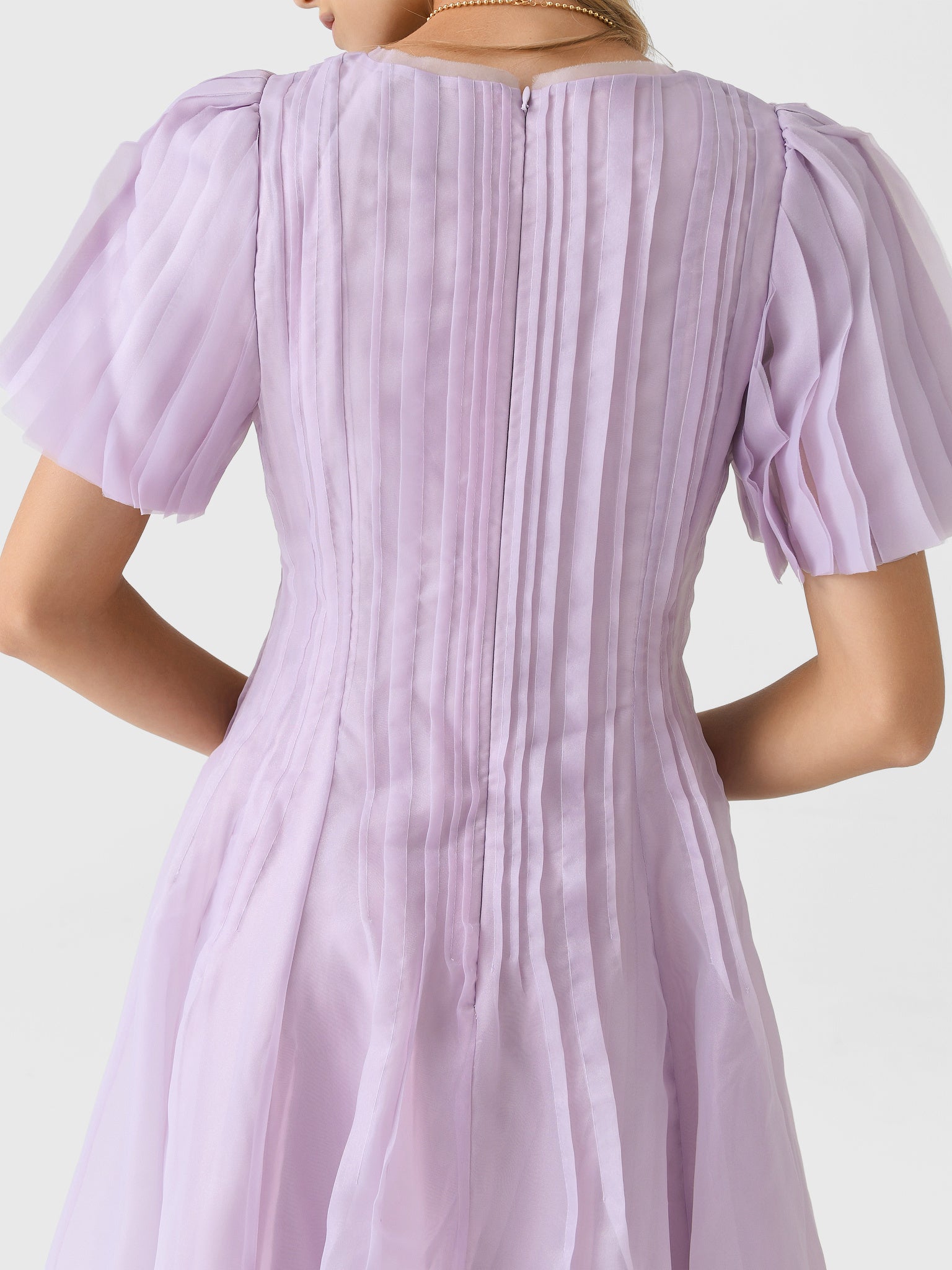 nova pleated midi dress Nova Pleated Midi Dress-LILAC / 6