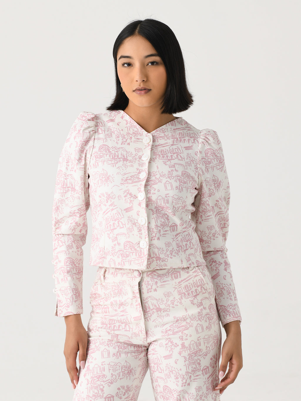 Kitri Women's Olivia Denim Top - Saint Bernard