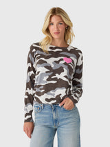 MVG Women's Heart Camo Sweater