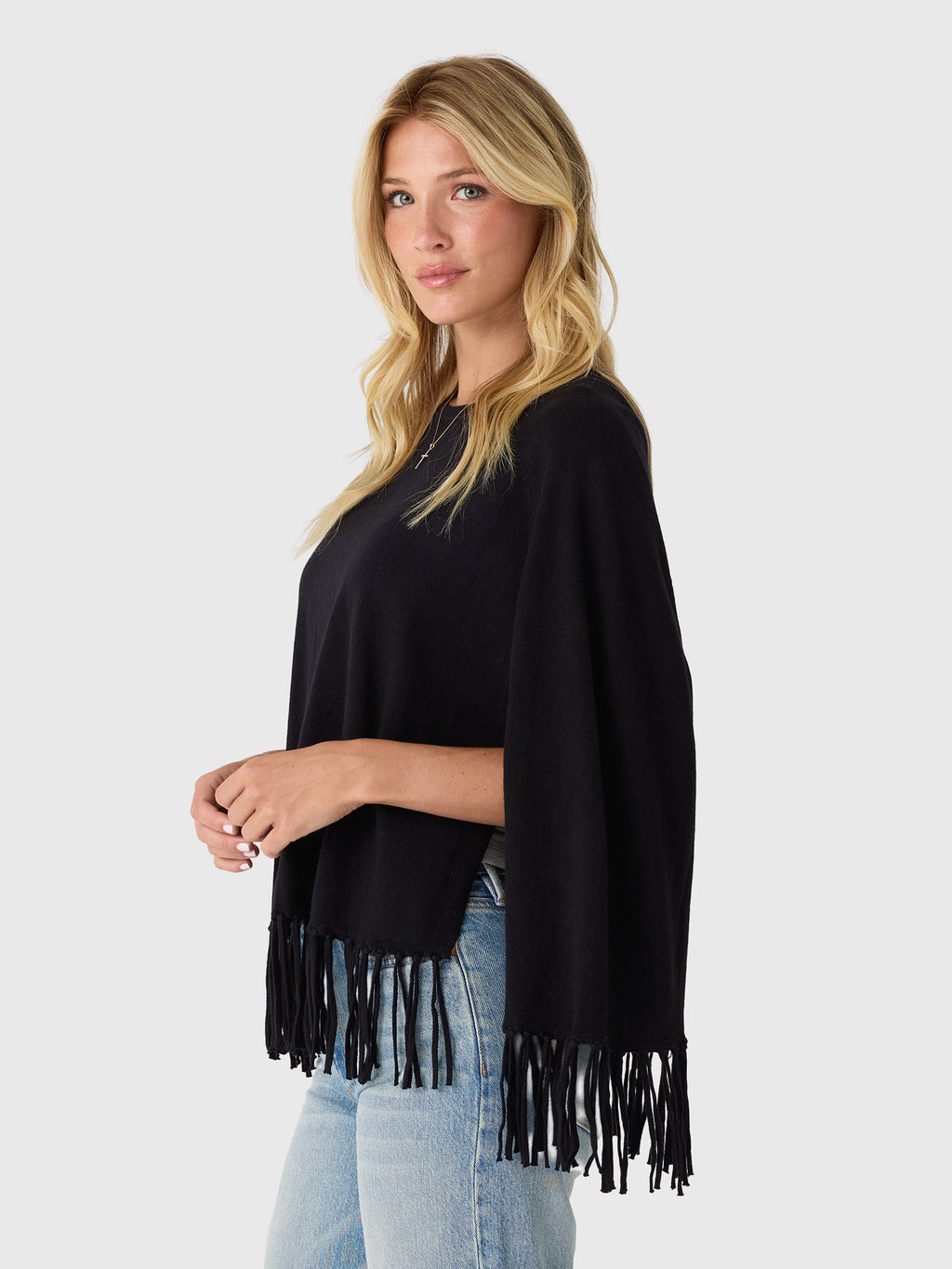 MVG Women's Fringe Poncho