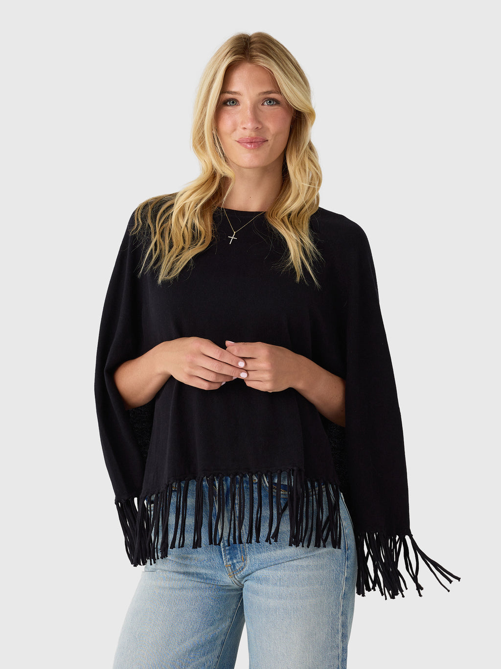 MVG Women's Fringe Poncho