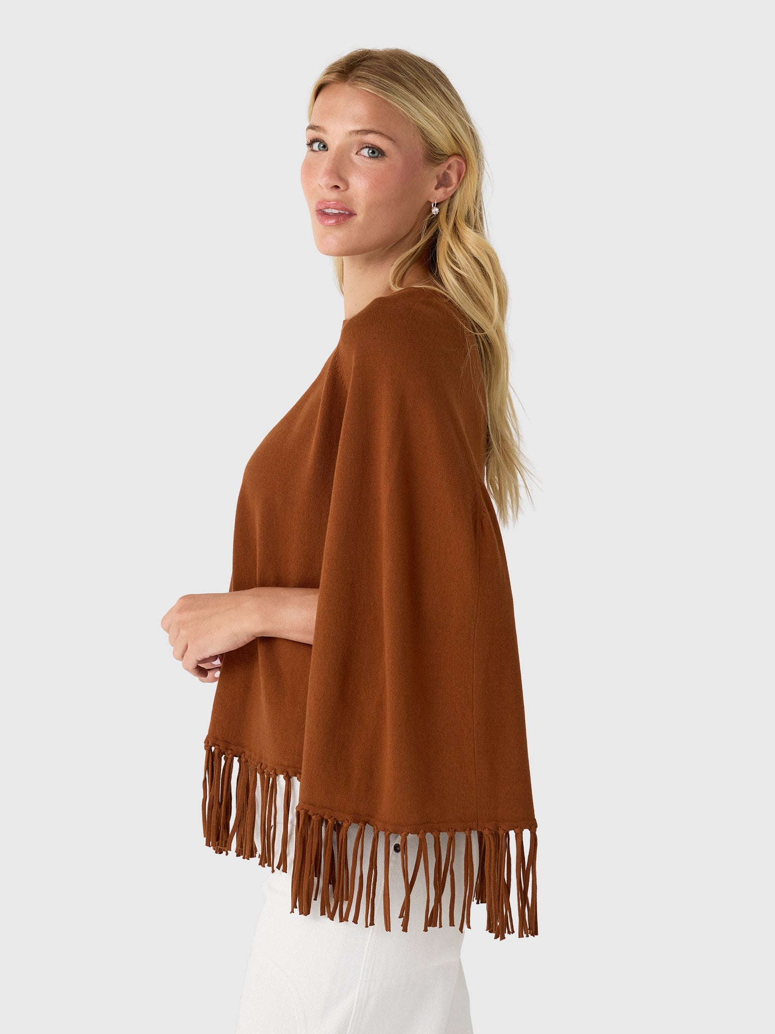 MVG Women's Fringe Poncho - Saint Bernard