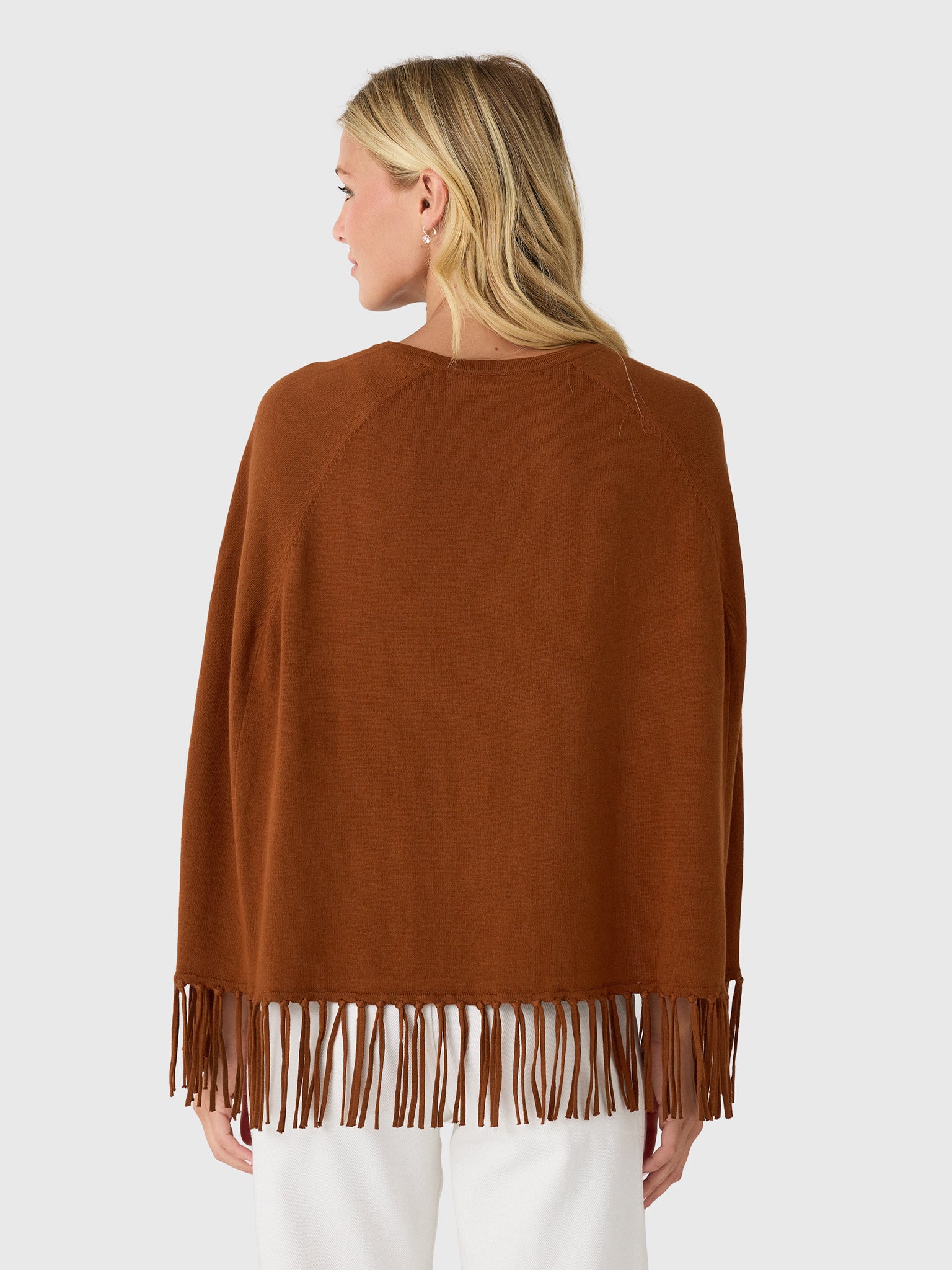 MVG Women's Fringe Poncho - Saint Bernard