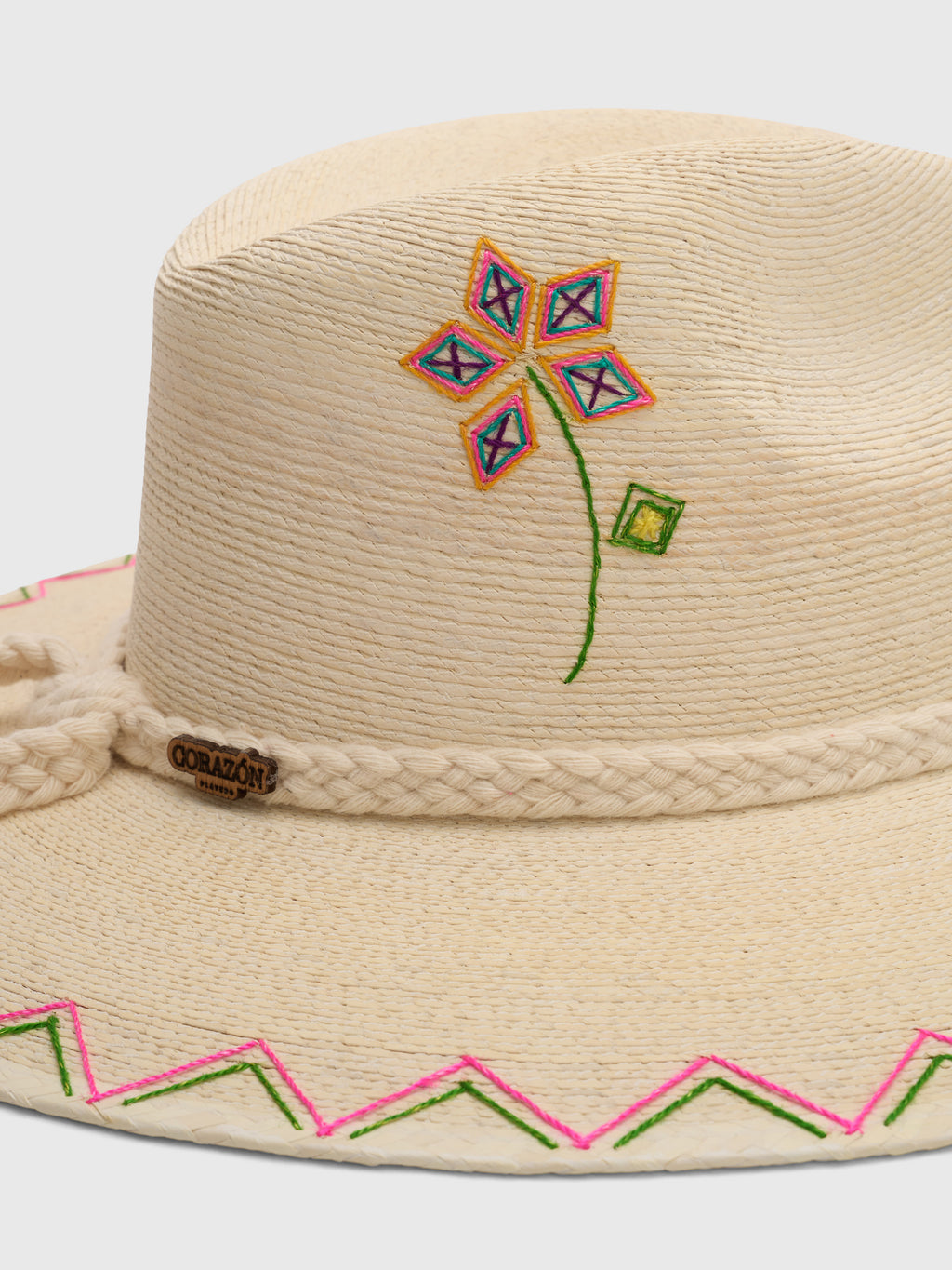 Corazon Playero Women's Boho Flower Hat - Saint Bernard