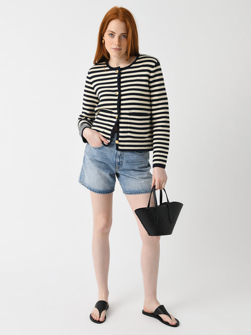 Alex Mill Women's Paris Stripe Sweater Jacket