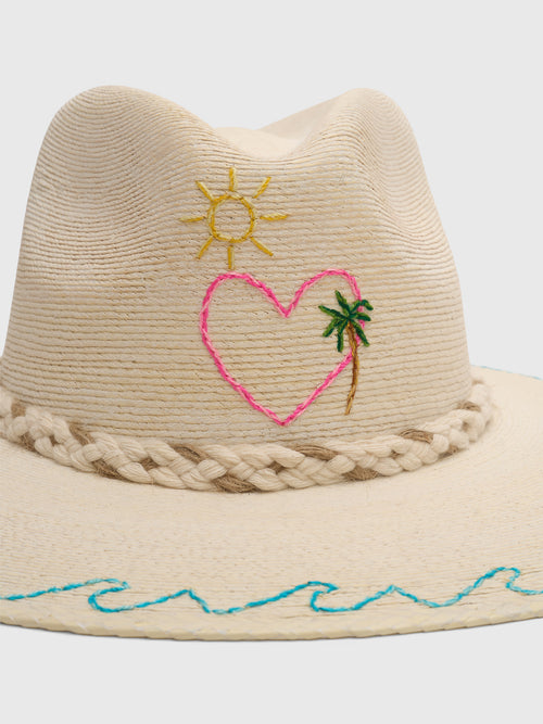 Corazon Playero Women's Beach Heart Hat
