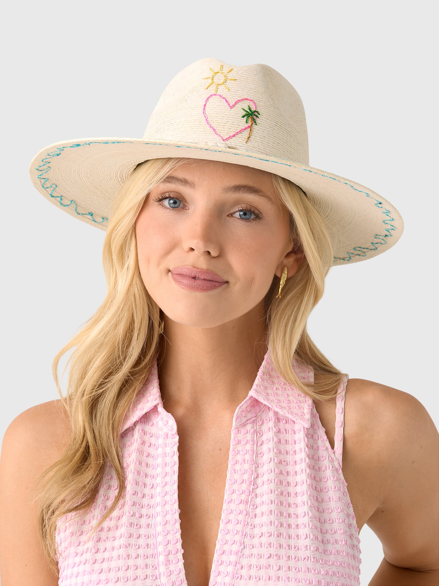 Corazon Playero Women's Beach Heart Hat - Saint Bernard