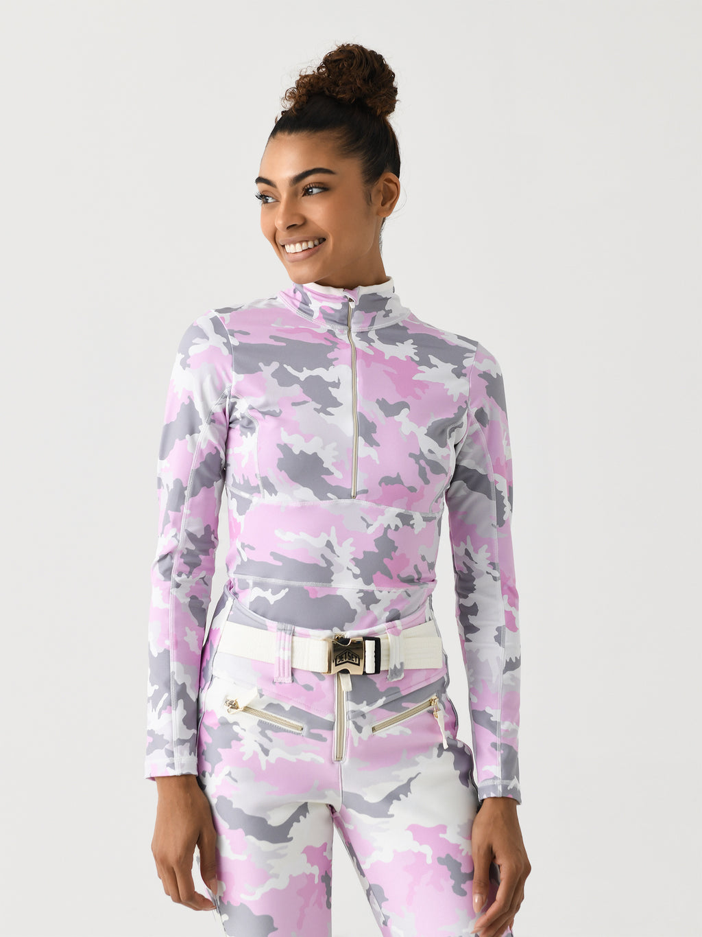 Jet Set Women's Ginger Half-Zip Base Layer Top - Saint Bernard