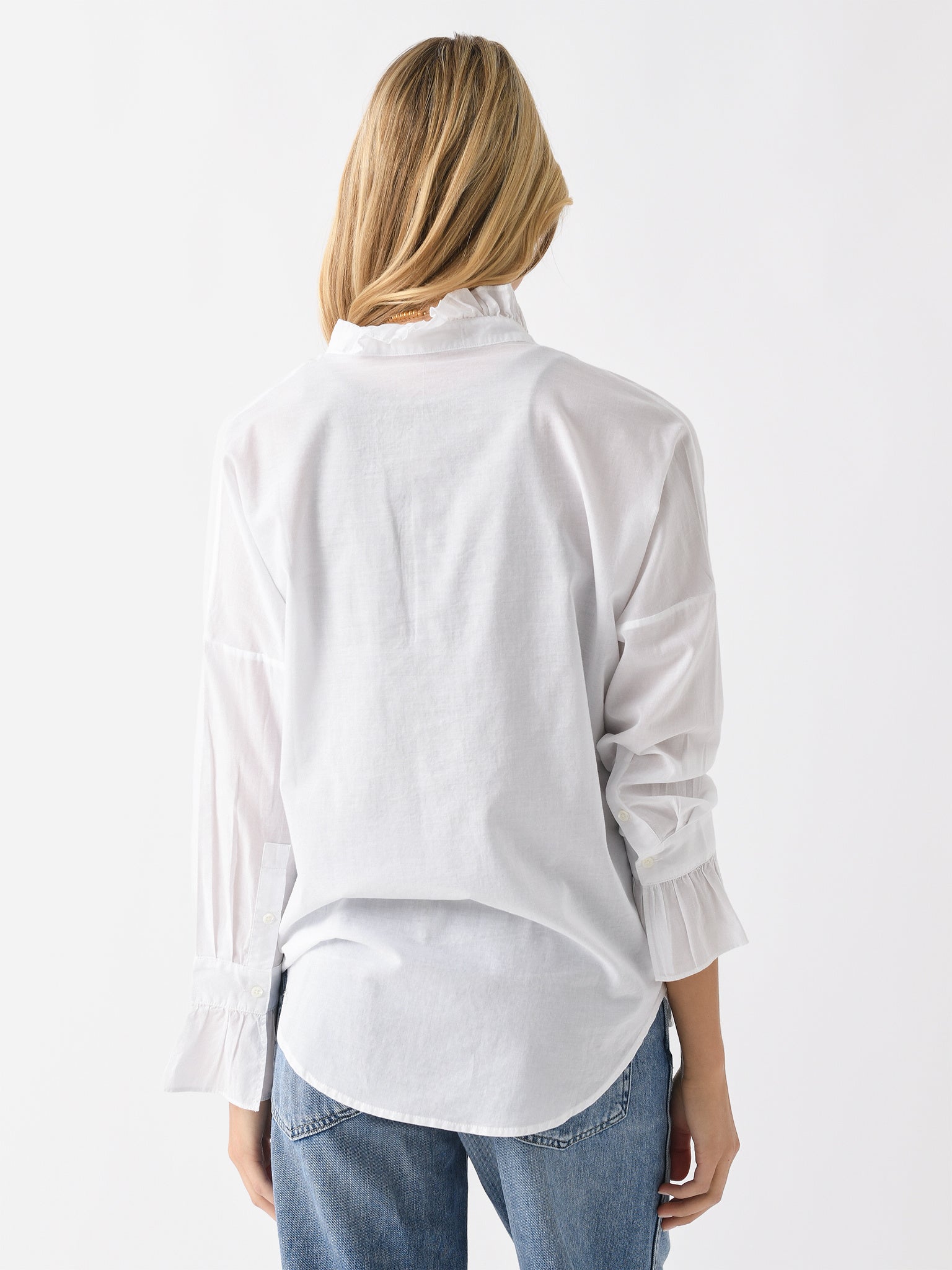Alex Mill Women's Easy Ruffle Shirt | $145.00 | Saint Bernard