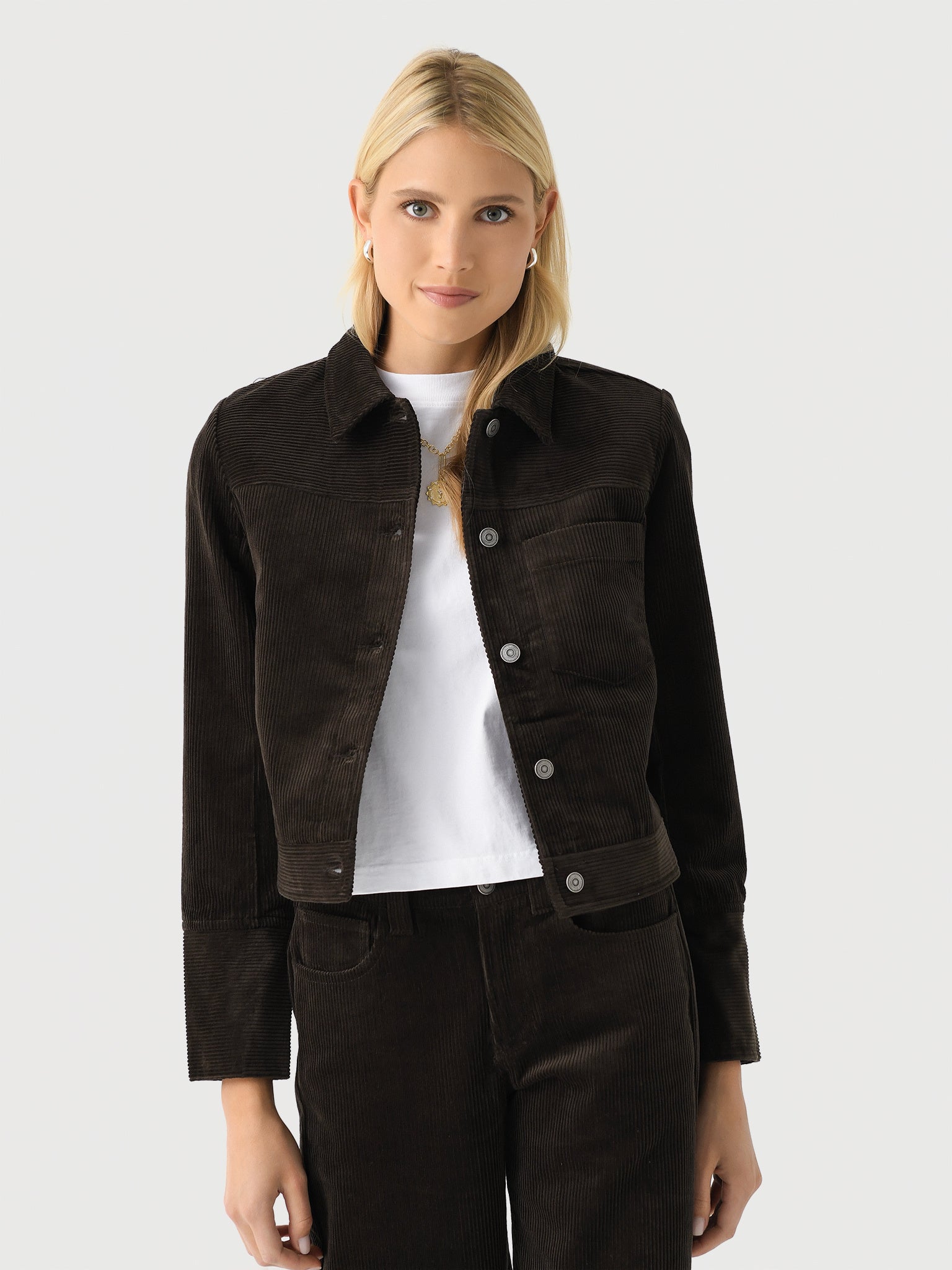 Alex Mill Women's Betty Corduroy Cropped Jacket - Saint Bernard