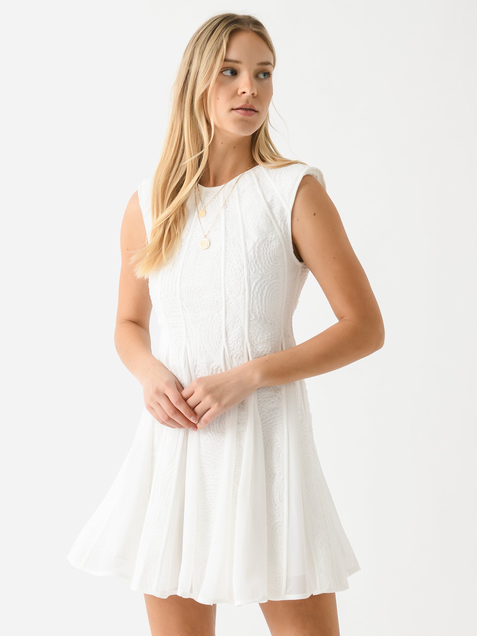 AJE Women's Soleil Lace Mini Dress - Saint Bernard