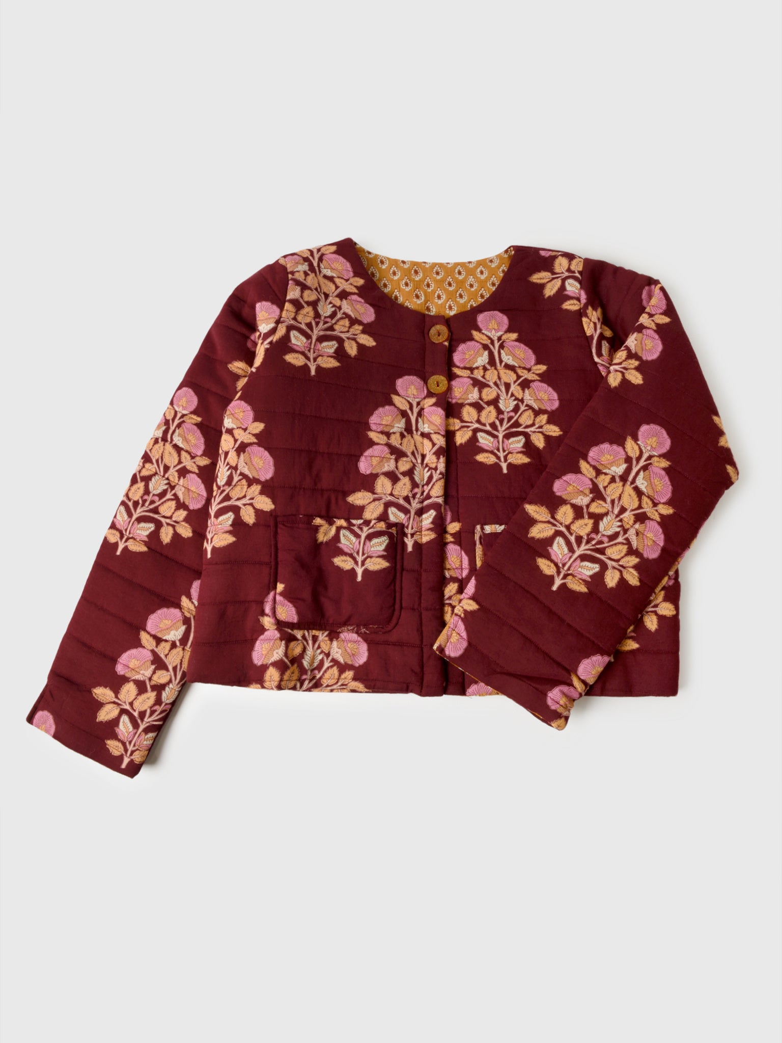 Pink Chicken Girls' Reversible Quilted Jacket - Saint Bernard