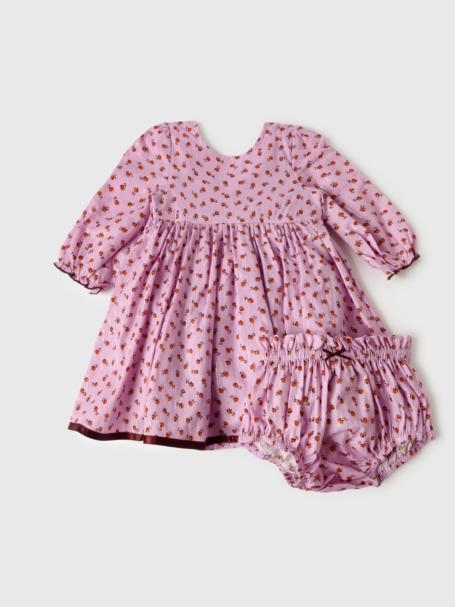 Pink Chicken Baby Girls' Amma Dress Set - Saint Bernard