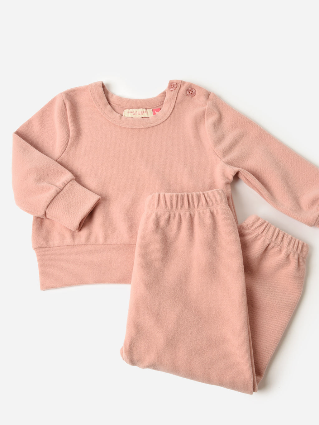 Pink Chicken Baby Girls' Cordy Set - Saint Bernard