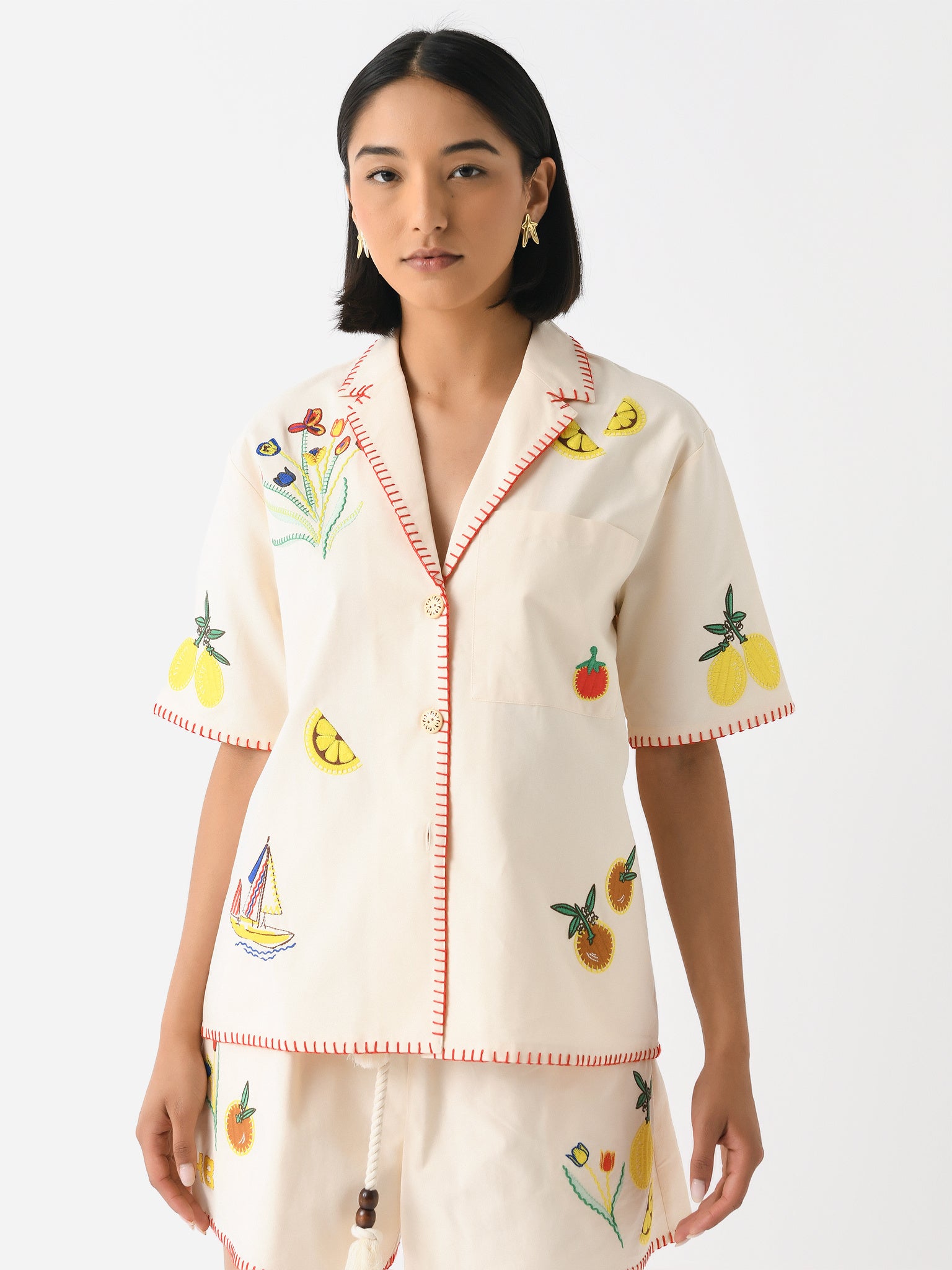 Hunter Bell Women's Polly Shirt - Saint Bernard