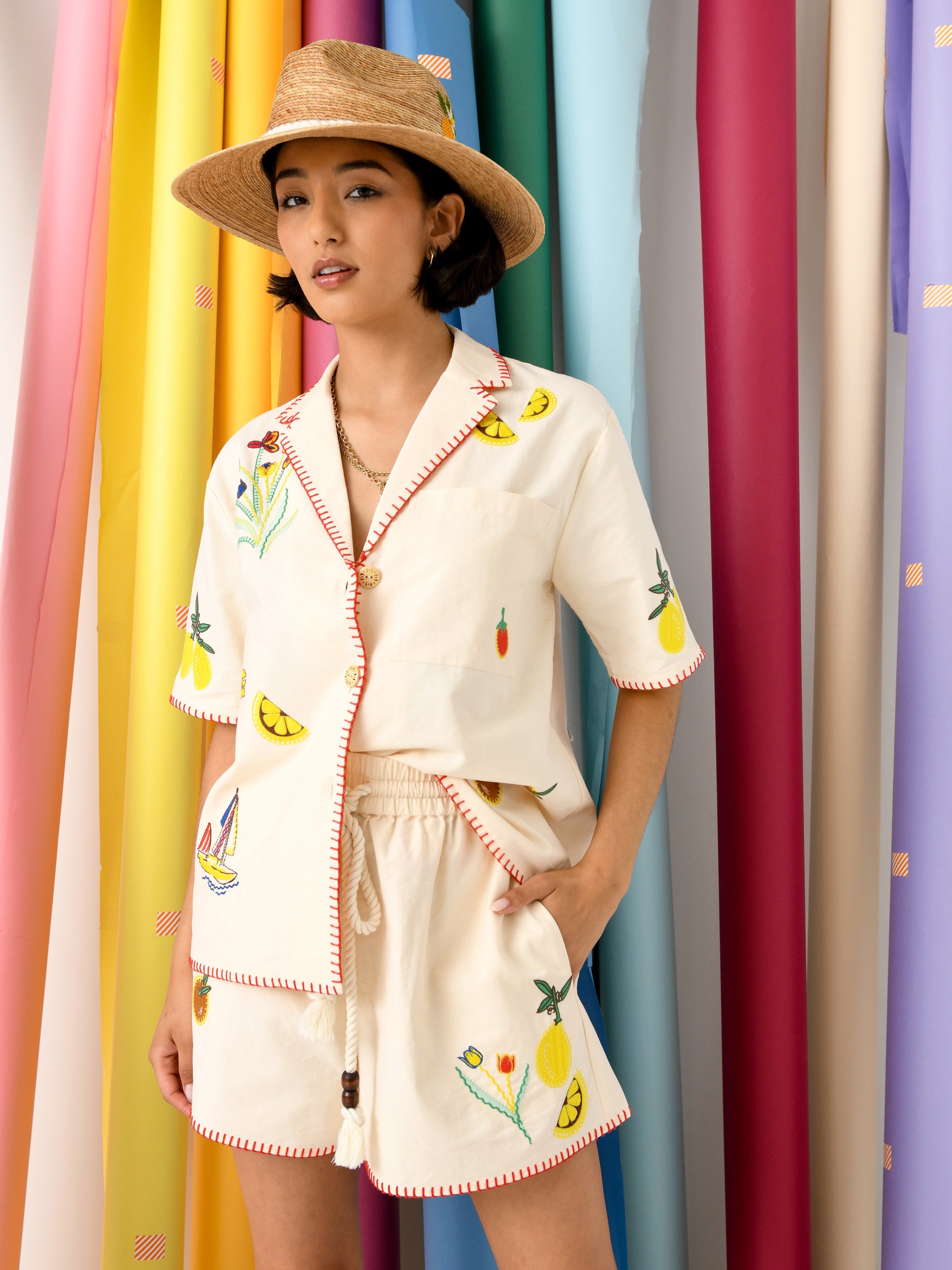 Hunter Bell Women's Polly Shirt - Saint Bernard