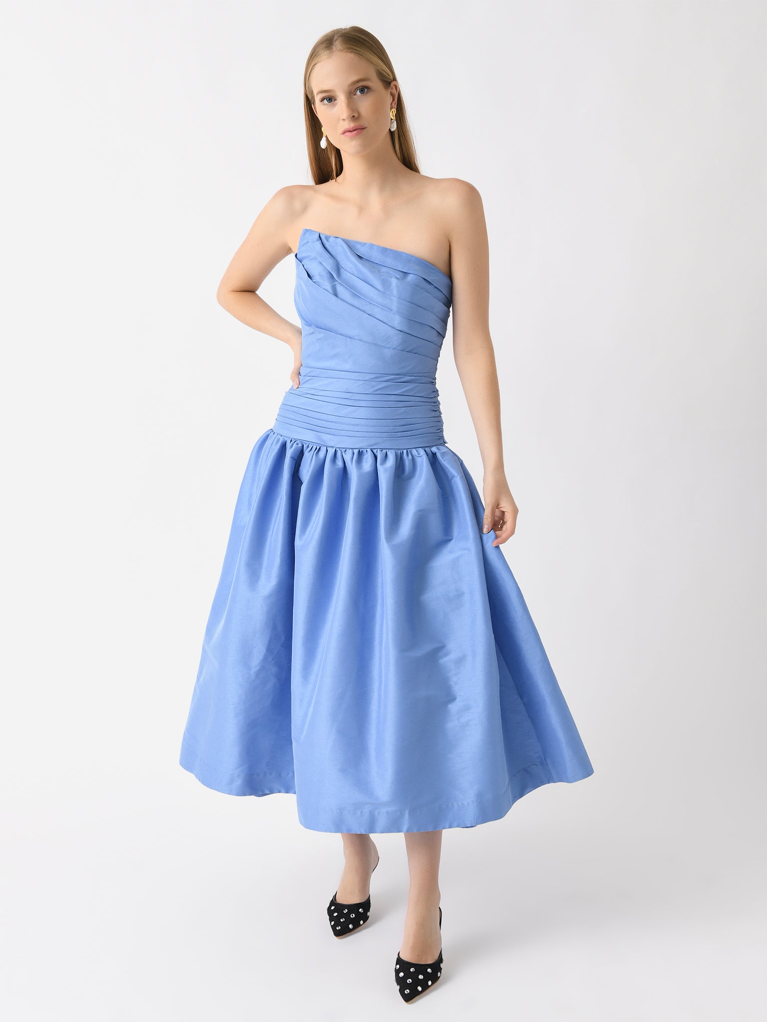 Rachel Gilbert Women's Banks Dress, Cornflower, Polyester/Nylon/Elastane | Size: 3 | St. Bernard Rachel Gilbert Women's Banks Dress, Cornflower, Polyester/Nylon/Elastane | Size: 3 | St. Bernard