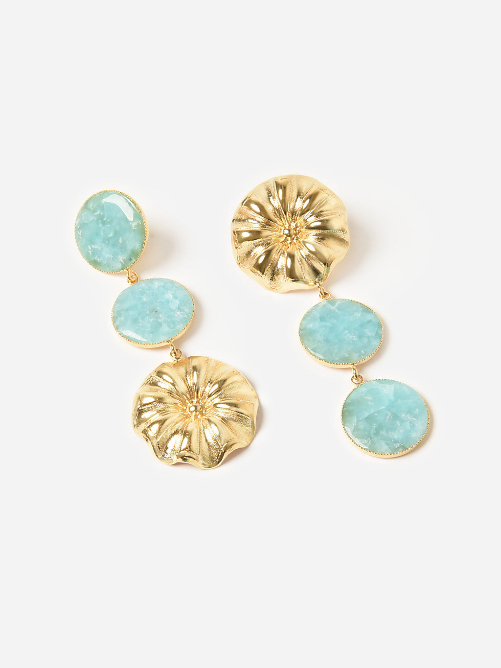 Destree Sonia Daisy Double Stone Earrings - Saint Bernard