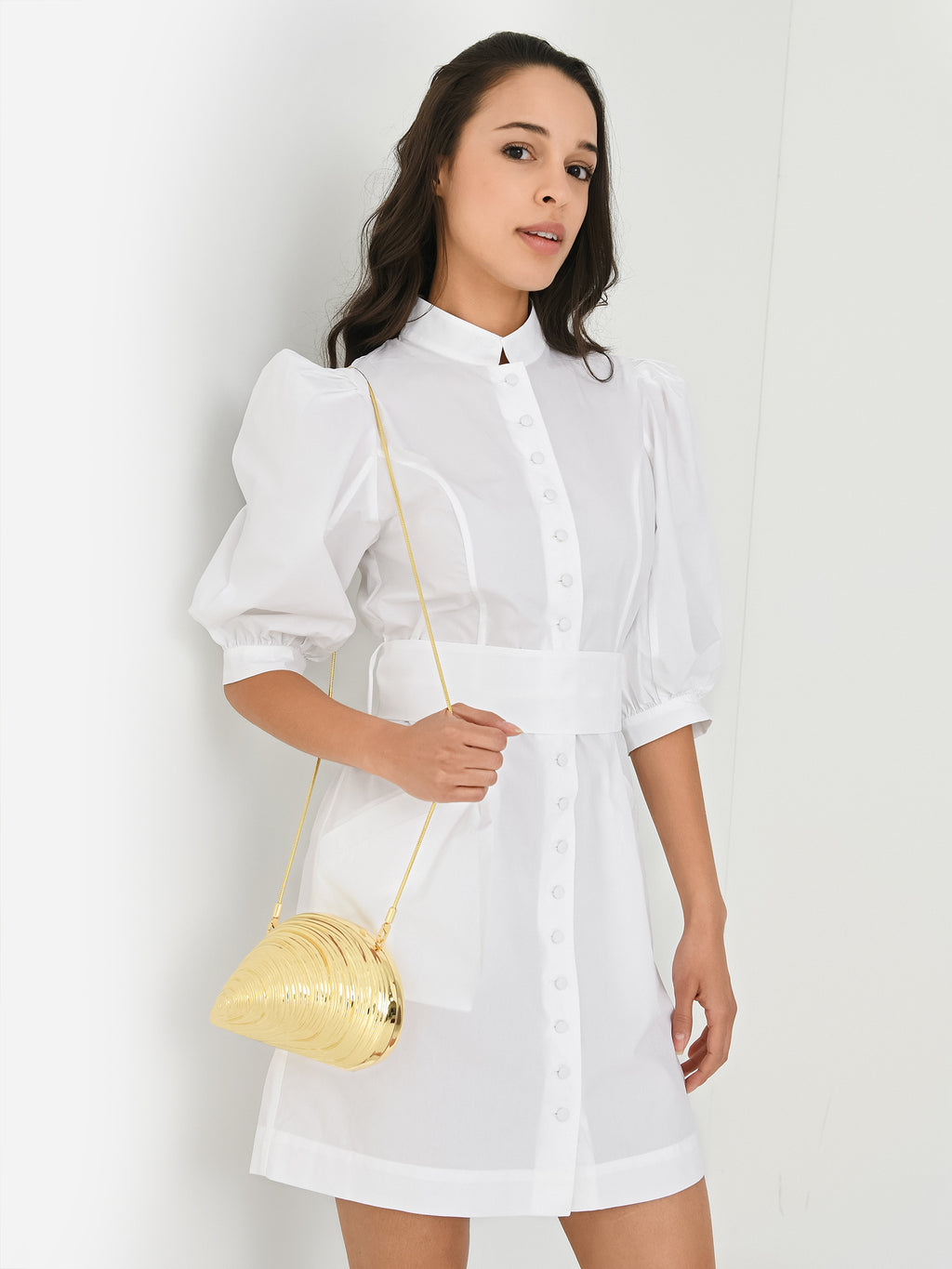 Destree Women's Amoako Poplin Short Dress - Saint Bernard
