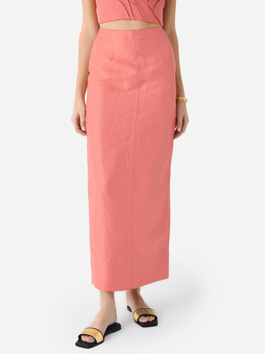AJE Women's Mary Column Midi Skirt - Saint Bernard