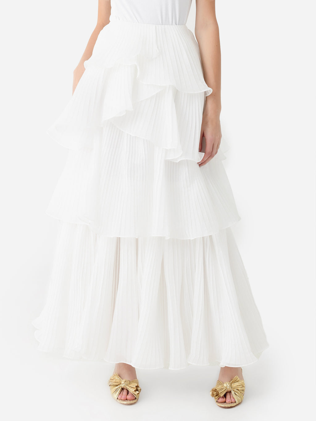 aje tiered maxi dress AJE Women's Cosmos Tiered Maxi Skirt – Saint Bernard