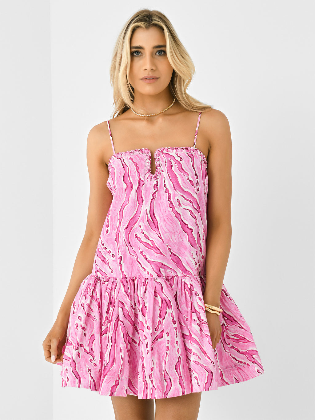 AJE Women's Willow Sweetheart Mini Dress - Saint Bernard