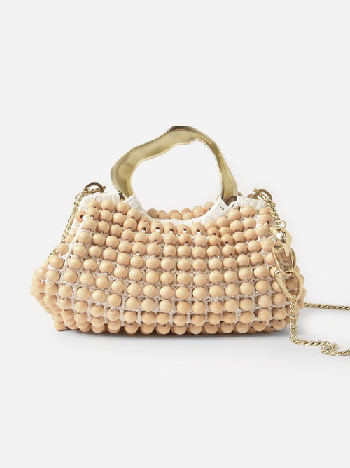 AJE Valerie Beaded Frame Clutch