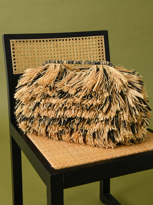 AJE Accord Fringe Frame Clutch