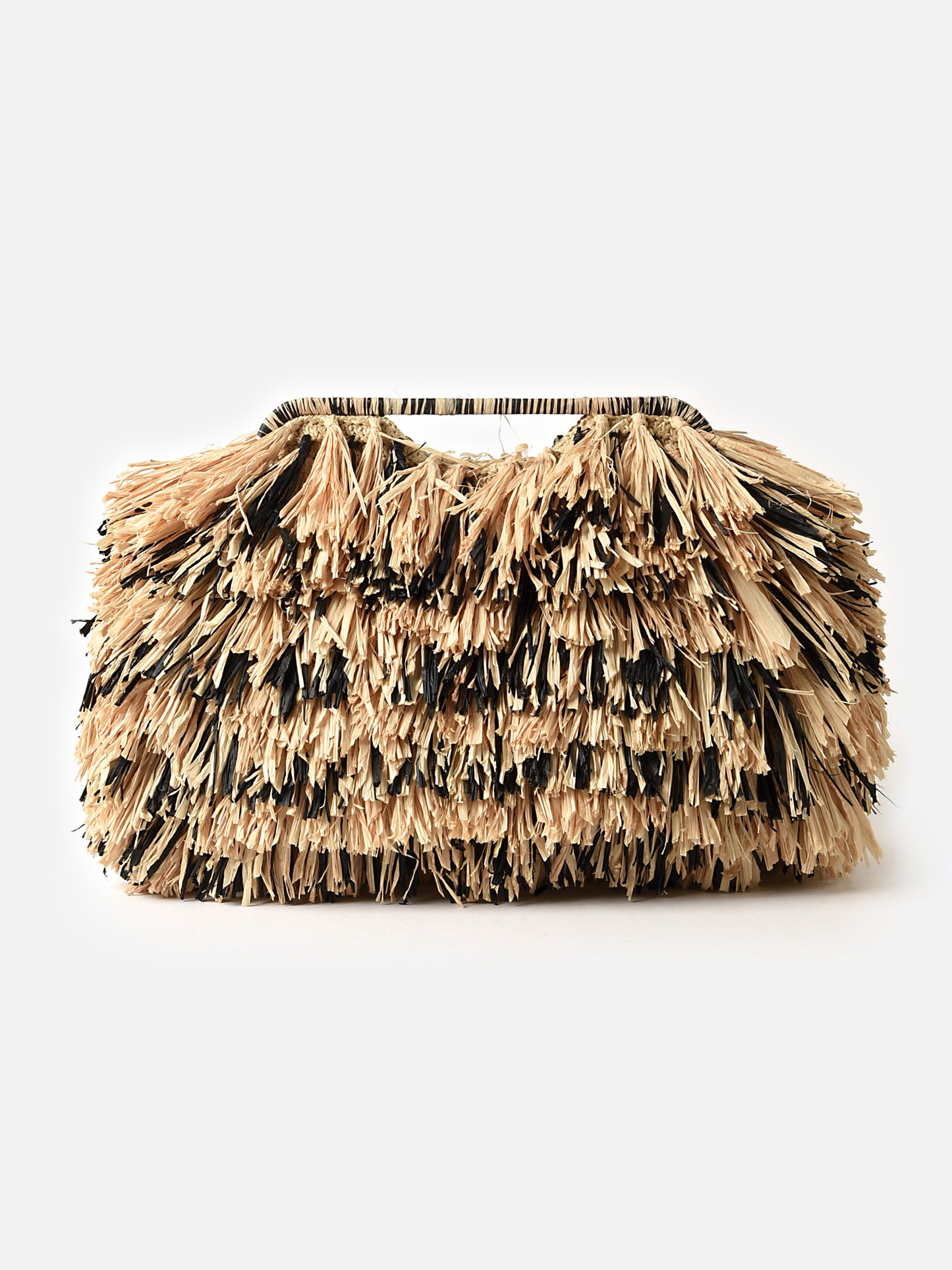 AJE Accord Fringe Frame Clutch - Saint Bernard