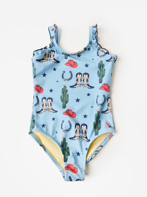 Pink Chicken Girls' Claire One-Piece Swimsuit