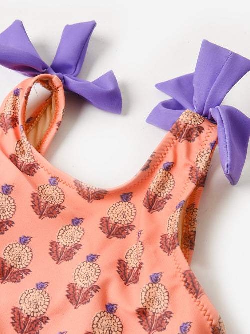 Pink Chicken Girls' Shelly One-Piece Swimsuit