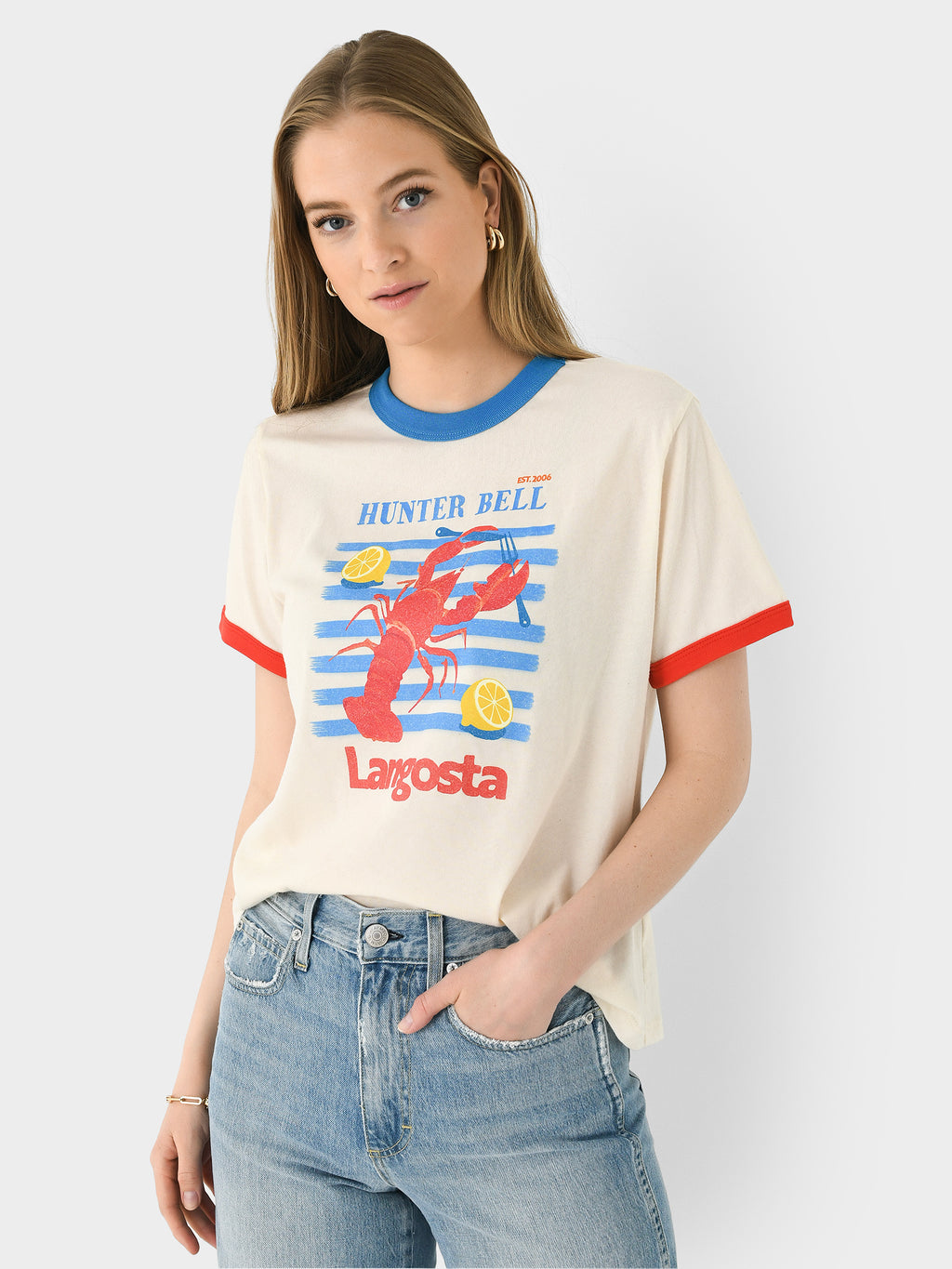 Hunter Bell Women's Lobster Tee - Saint Bernard
