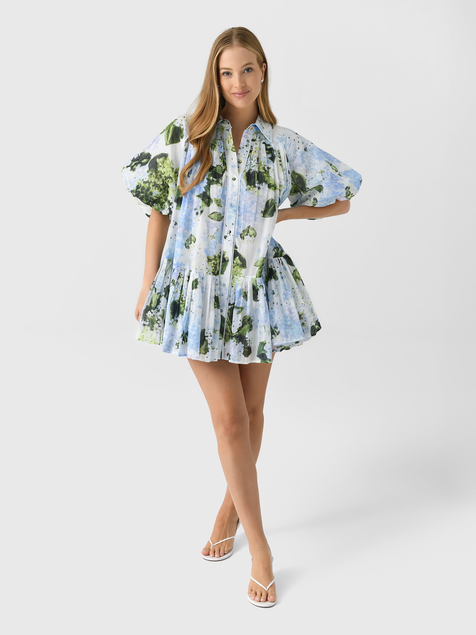 AJE Women's Anthea Mini Smock Dress Saint Bernard AJE Women's Anthea Mini Smock Dress Saint Bernard