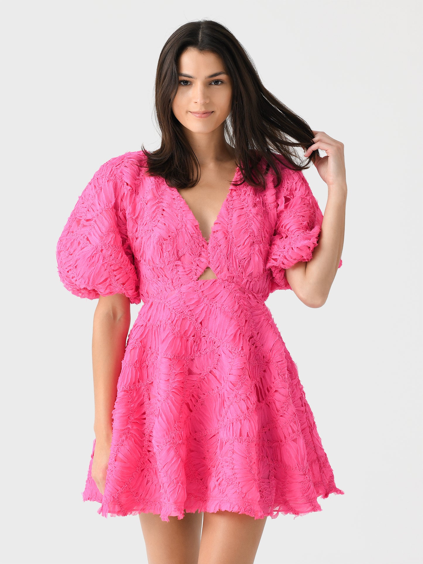 AJE Women's Florential Mini Swing Dress - Saint Bernard