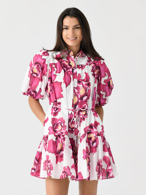 AJE Women's Eliza Smock Mini Dress