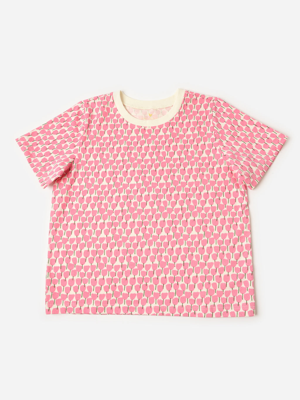 Pink Chicken Girls' Organic Tee - Saint Bernard