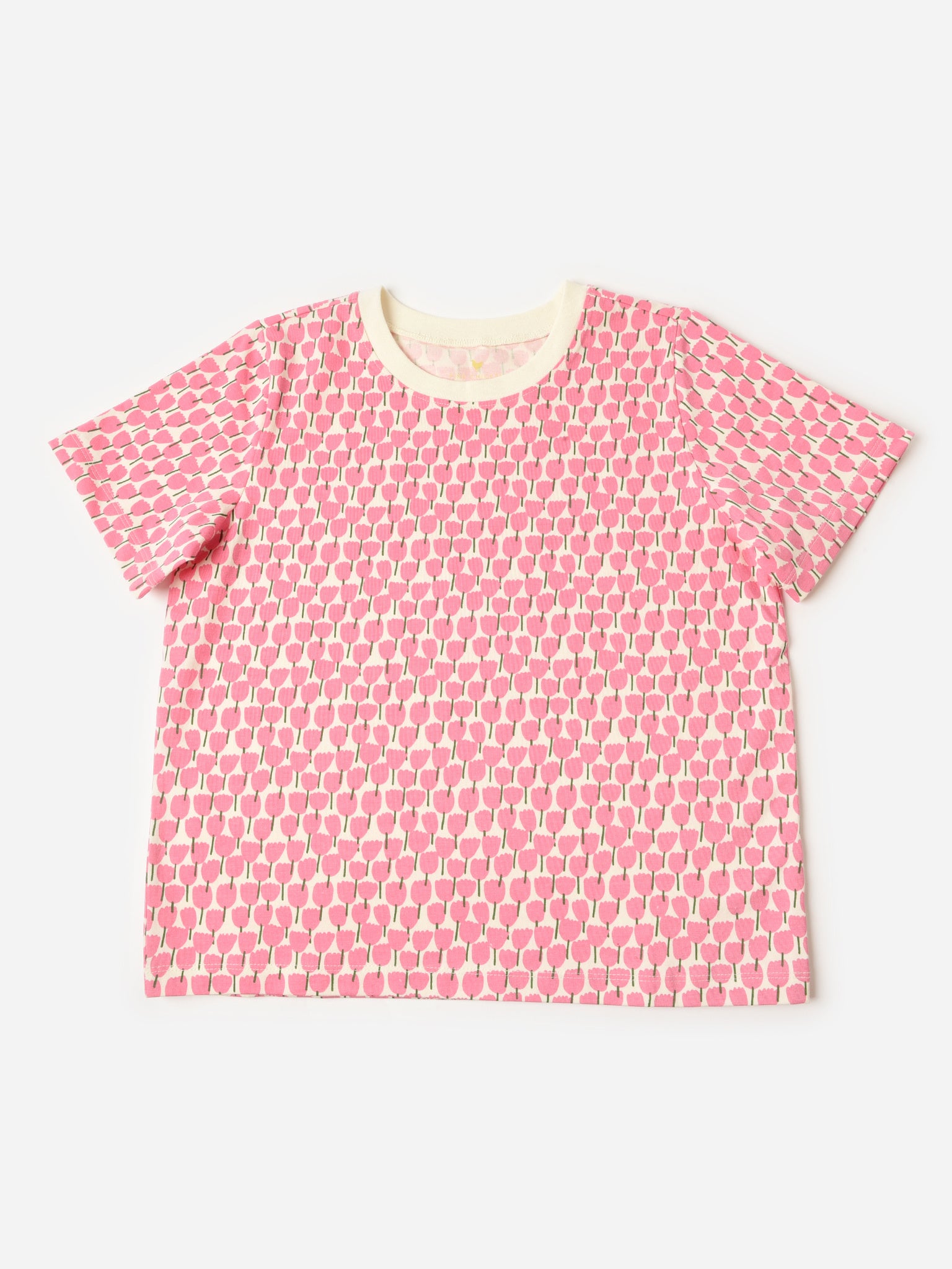 Pink Chicken Girls' Organic Tee - Saint Bernard