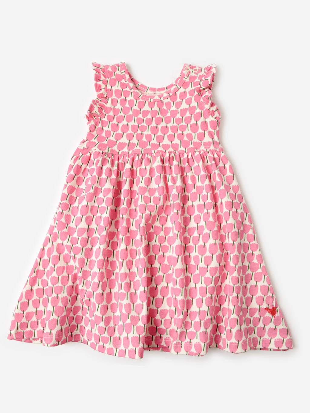 Pink Chicken Baby Girls' Organic Kelsey Dress - Saint Bernard