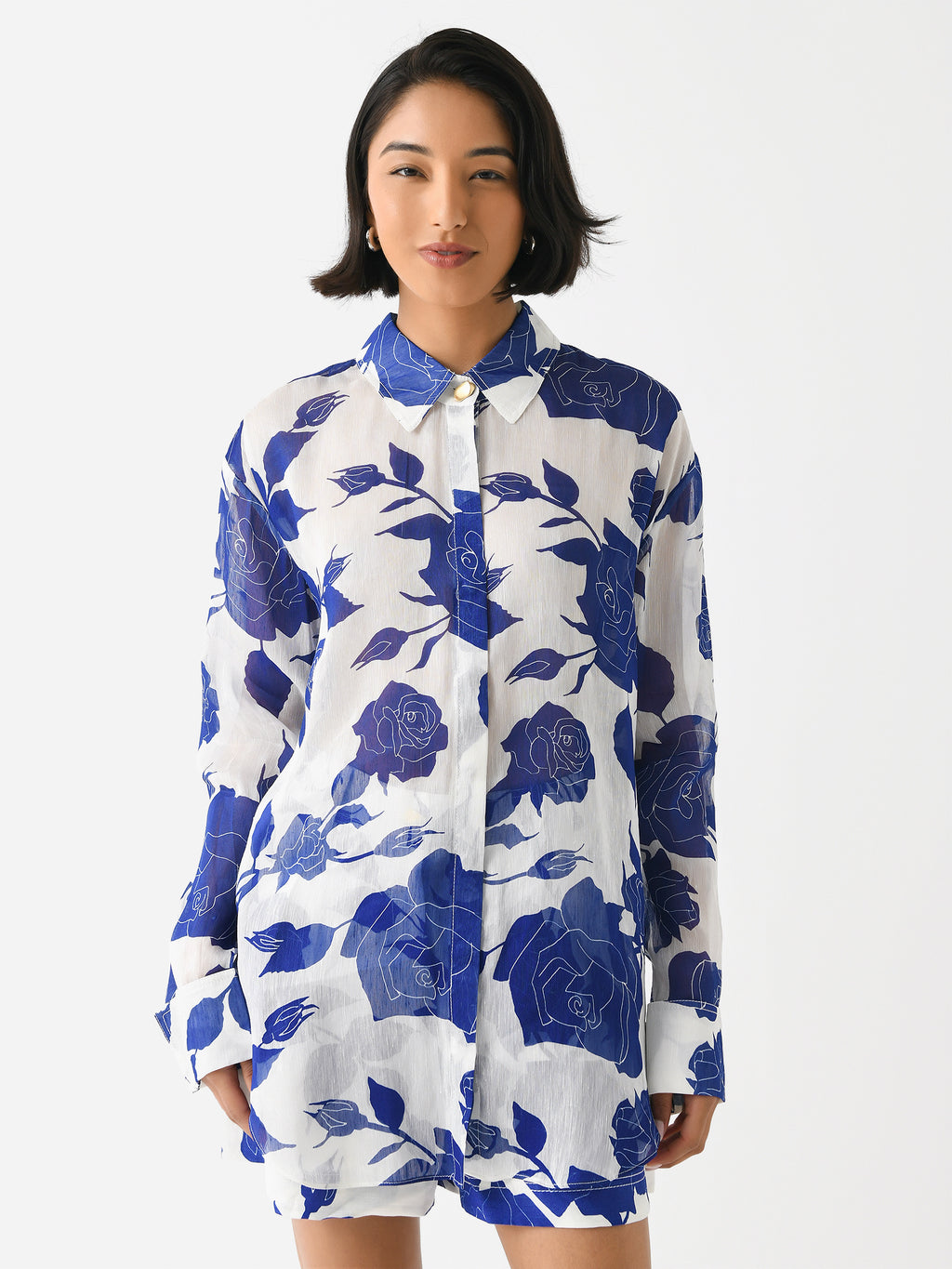 AJE Women's Belonging Oversized Shirt - Saint Bernard
